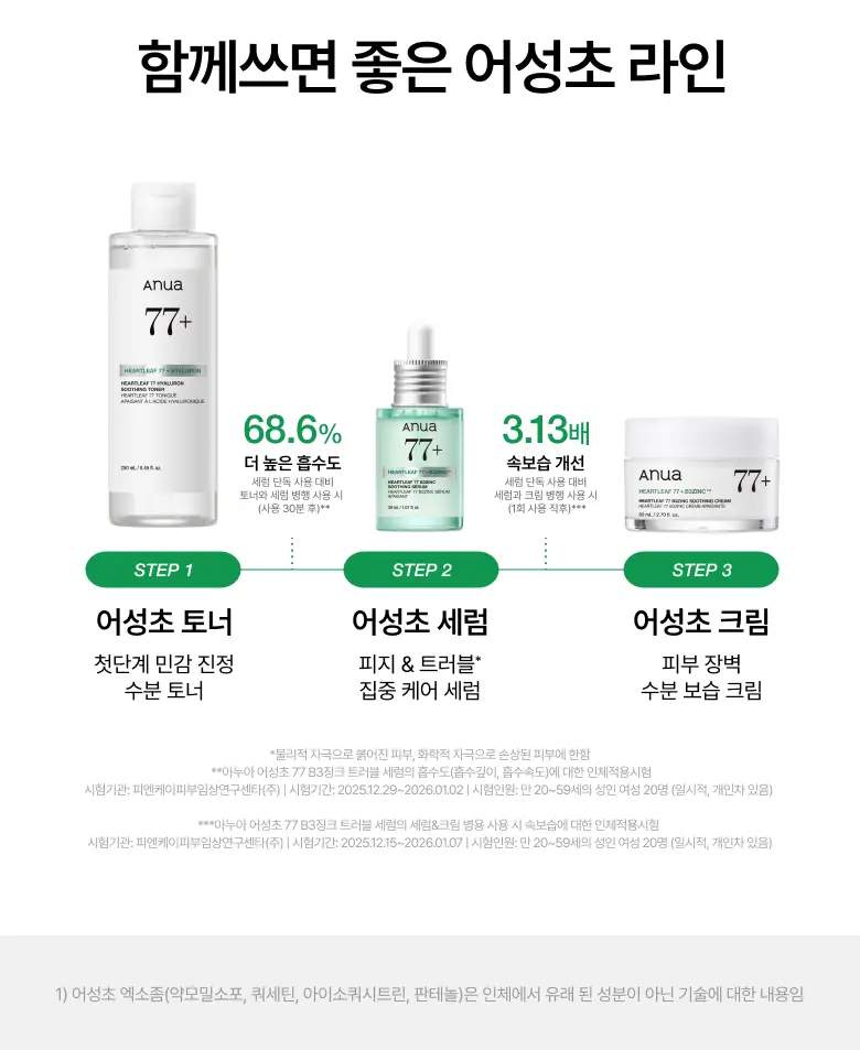 [NEW/리뉴얼] 아누아 어성초 77 B3 징크 트러블 세럼 30ml 더블 기획 상세페이지 34